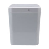 Smart Trash Can 16L Infrared Induction Button Control Manual Mute Household Automatic Trash Can with Night Light Gray