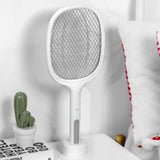 Electric Mosquito Swatter 5V 1A Rechargeable Efficient 2 in 1 Electric Mosquito Bat with LED Light for Home White - Extra Image