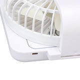 USB Desk Fan Support Wireless Phone Charging Dimmable Night Light 3 Speeds 180 Degrees Adjustable Small Desk Fan - Extra Image