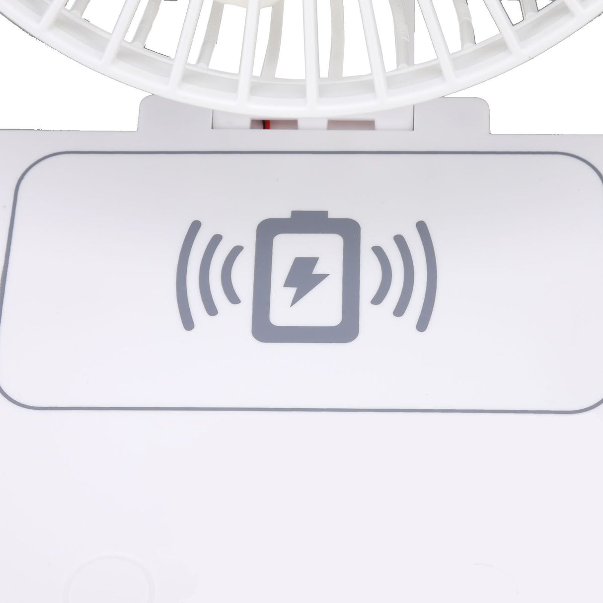 USB Desk Fan Support Wireless Phone Charging Dimmable Night Light 3 Speeds 180 Degrees Adjustable Small Desk Fan