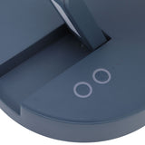 Desktop Folding Fan 3 Speeds USB Rechargeable Punch Free Electric Desktop Oscillating Fan for Home Office Blue