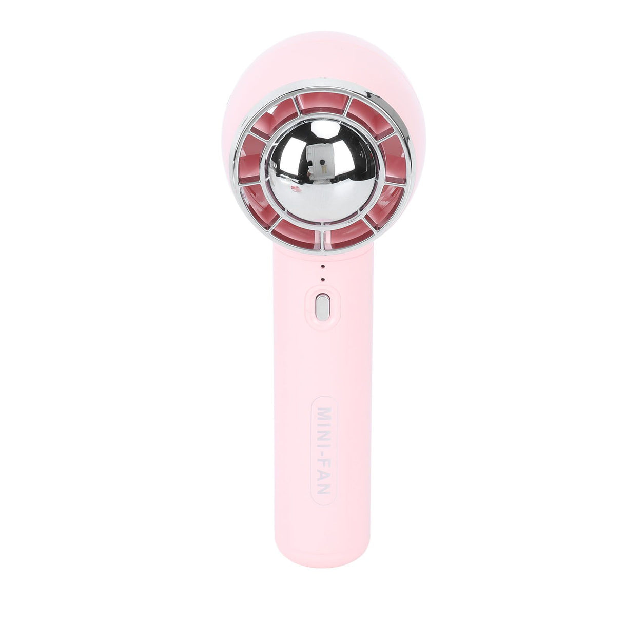 Handheld Fan 3 Speeds USB Charging Strong Wind Lightweight 1200mAh Battery Portable Fan Handheld for Office Travel Pink