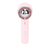 Handheld Fan 3 Speeds USB Charging Strong Wind Lightweight 1200mAh Battery Portable Fan Handheld for Office Travel Pink