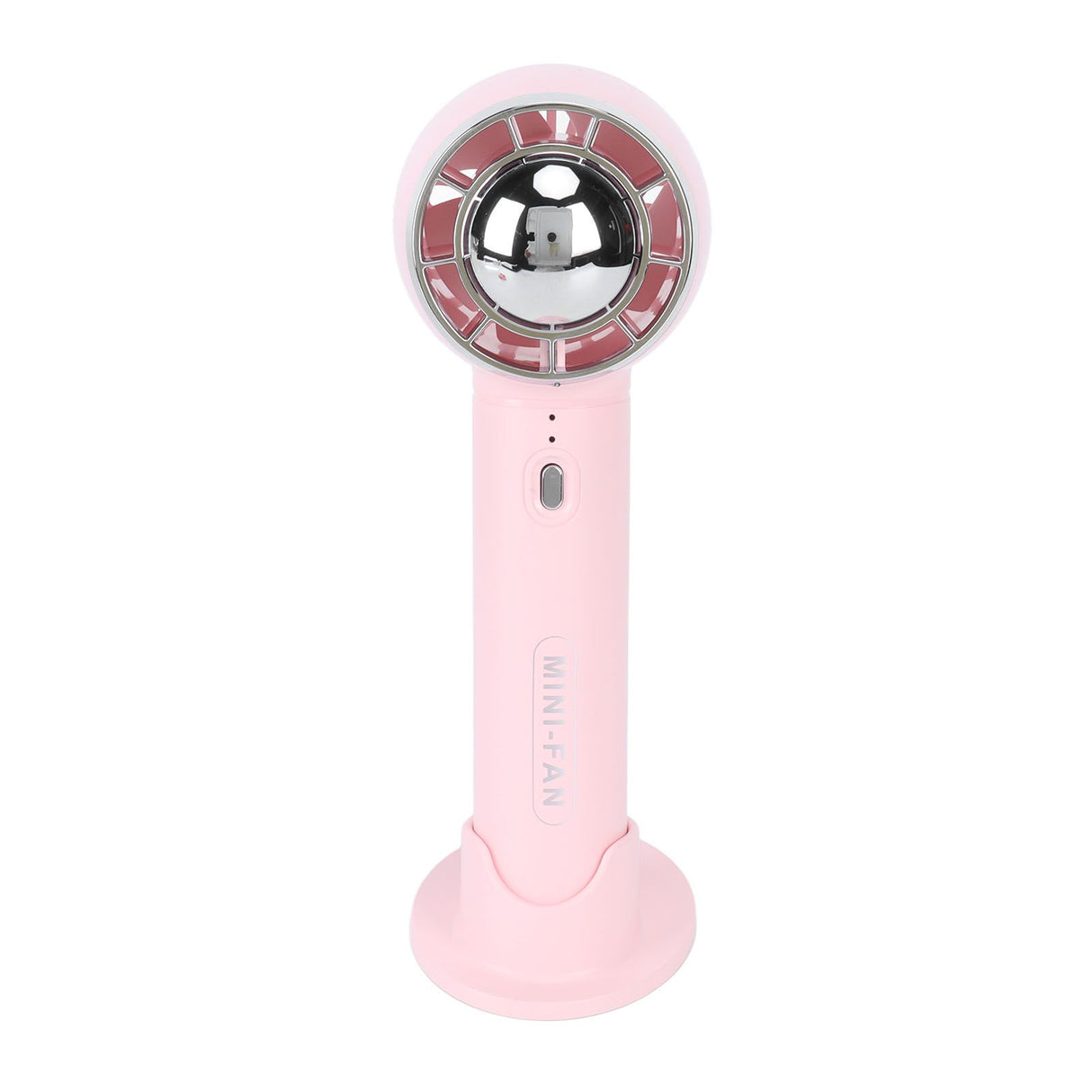 Handheld Fan 3 Speeds USB Charging Strong Wind Lightweight 1200mAh Battery Portable Fan Handheld for Office Travel Pink