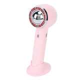 Handheld Fan 3 Speeds USB Charging Strong Wind Lightweight 1200mAh Battery Portable Fan Handheld for Office Travel Pink