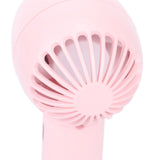 Handheld Fan 3 Speeds USB Charging Strong Wind Lightweight 1200mAh Battery Portable Fan Handheld for Office Travel Pink