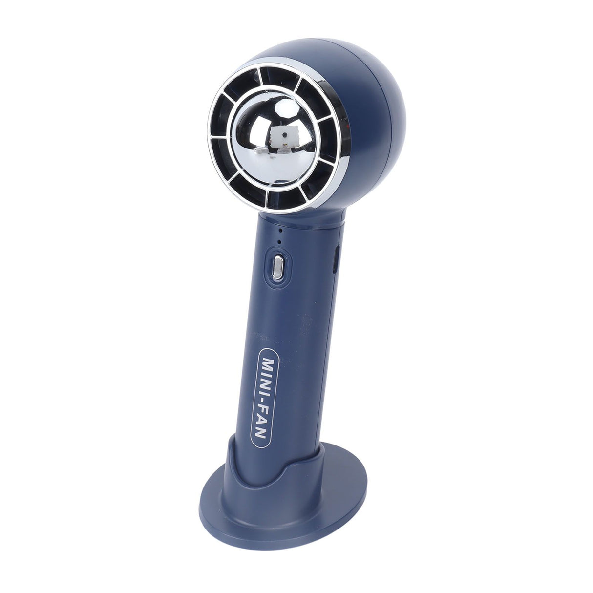 Handheld Fan 3 Speeds USB Charging Strong Wind Lightweight 1200mAh Battery Portable Fan Handheld for Office Travel Blue