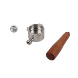 51mm Bottomless Portafilter Zinc Alloy Coffee Filter Holder for DELONGHI ECP3420 Coffee Machine