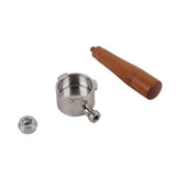 51mm Bottomless Portafilter Zinc Alloy Coffee Filter Holder for DELONGHI ECP3420 Coffee Machine