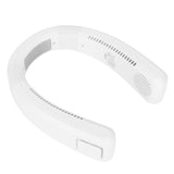 Neck Fan USB Charging 80 Holes 4000 to 5500rpm High Poly Wind Wearable Fan Portable Fan for Household Outdoor White