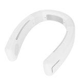 Neck Fan USB Charging 80 Holes 4000 to 5500rpm High Poly Wind Wearable Fan Portable Fan for Household Outdoor White