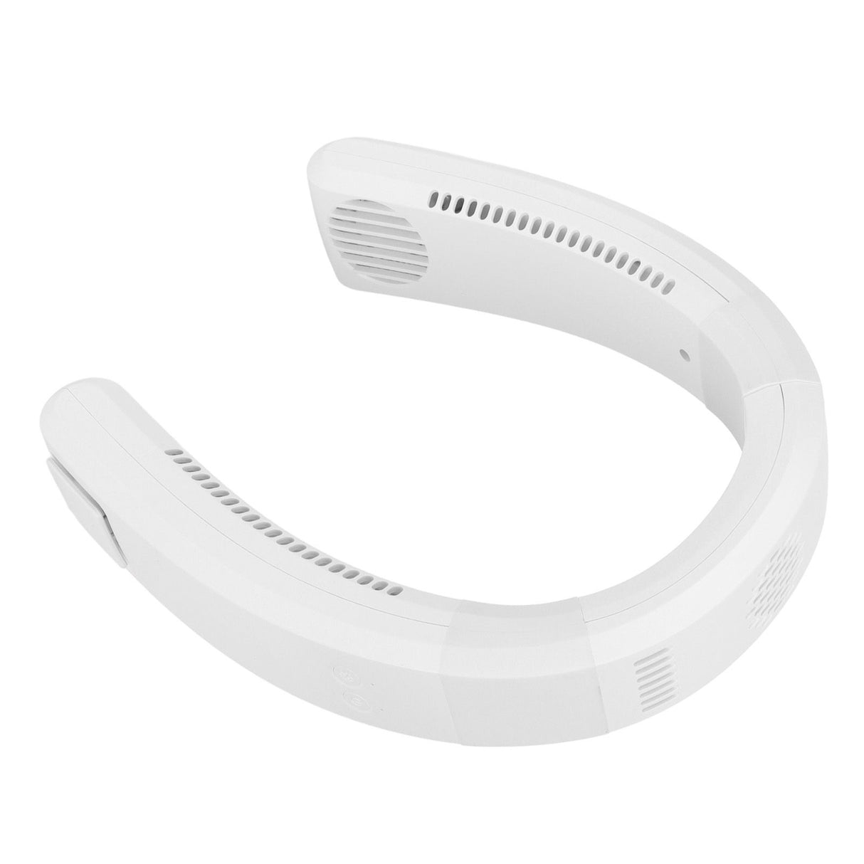 Neck Fan USB Charging 80 Holes 4000 to 5500rpm High Poly Wind Wearable Fan Portable Fan for Household Outdoor White
