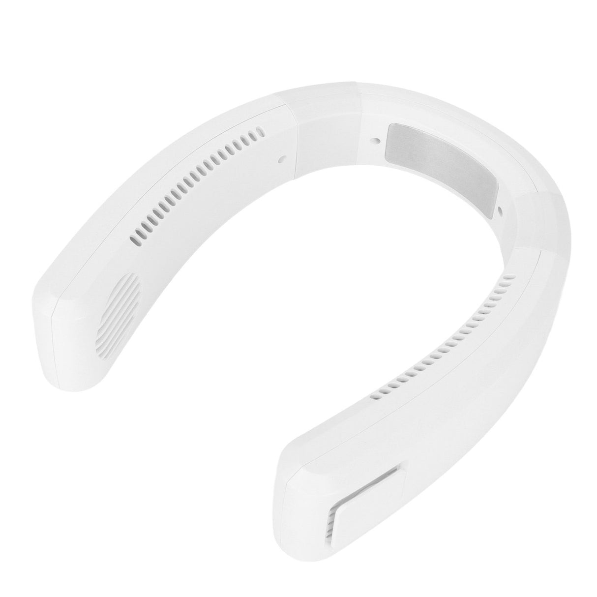 Neck Fan USB Charging 80 Holes 4000 to 5500rpm High Poly Wind Wearable Fan Portable Fan for Household Outdoor White