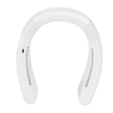 Neck Fan USB Charging 80 Holes 4000 to 5500rpm High Poly Wind Wearable Fan Portable Fan for Household Outdoor White