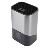 Knife Block Holder Plug in Type Stainless Steel Knife Organizer for Home Kitchen Restaurant 5V - Close-Up Angle