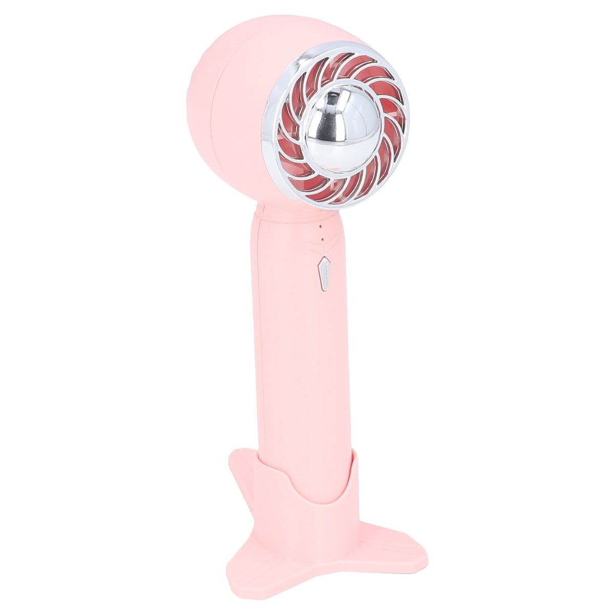 Hand Fan USB 2000mah Battery Charging Supercharged Blades Handheld Desktop Use Portable Rechargeable Fan for Travel Pink