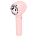 Hand Fan USB 2000mah Battery Charging Supercharged Blades Handheld Desktop Use Portable Rechargeable Fan for Travel Pink