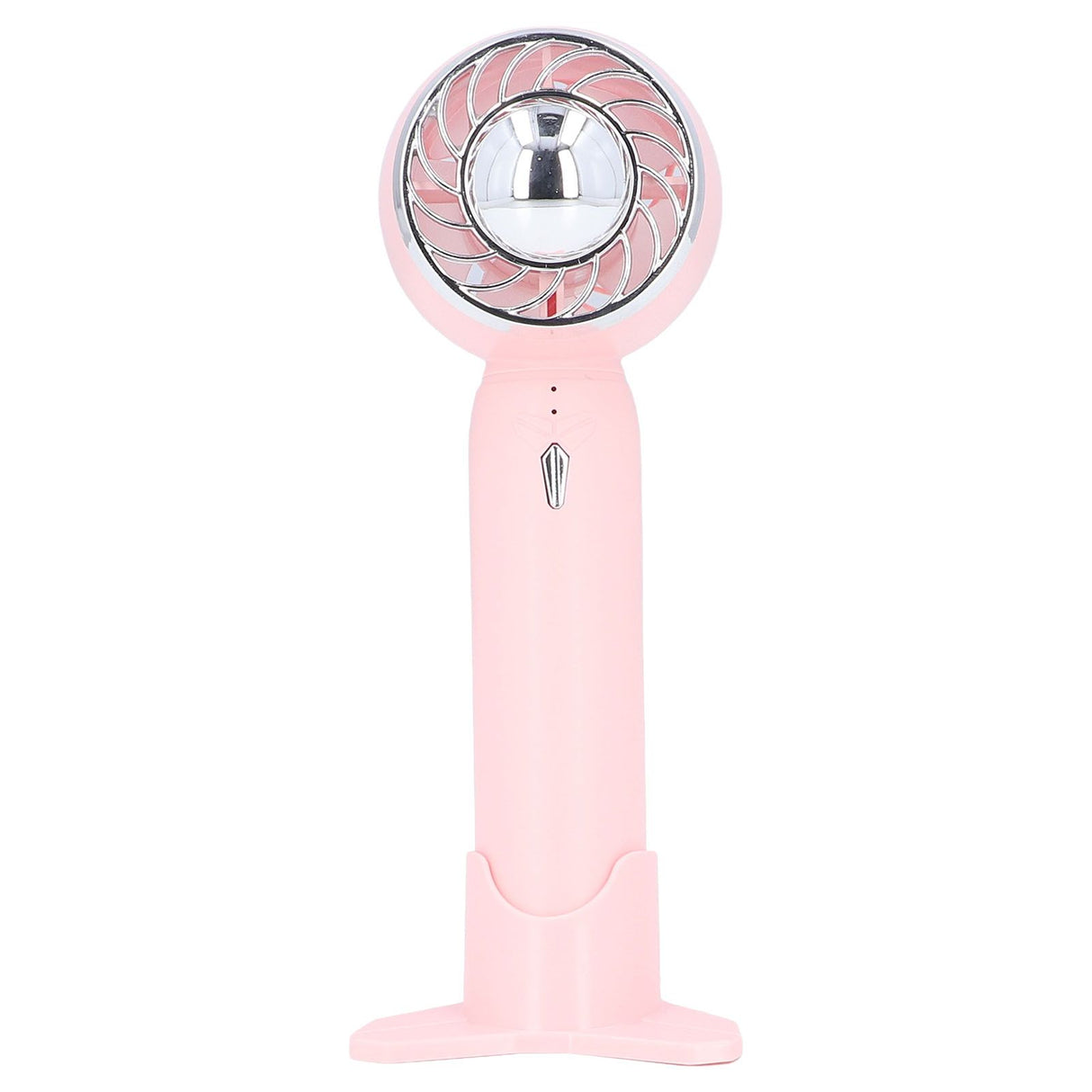 Hand Fan USB 2000mah Battery Charging Supercharged Blades Handheld Desktop Use Portable Rechargeable Fan for Travel Pink