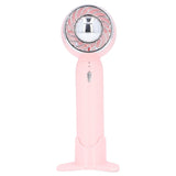 Hand Fan USB 2000mah Battery Charging Supercharged Blades Handheld Desktop Use Portable Rechargeable Fan for Travel Pink