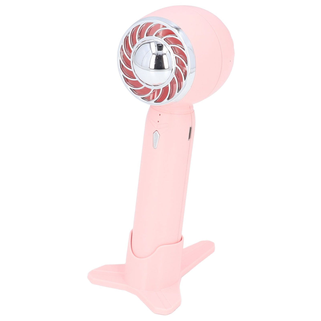 Hand Fan USB 2000mah Battery Charging Supercharged Blades Handheld Desktop Use Portable Rechargeable Fan for Travel Pink