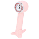 Hand Fan USB 2000mah Battery Charging Supercharged Blades Handheld Desktop Use Portable Rechargeable Fan for Travel Pink