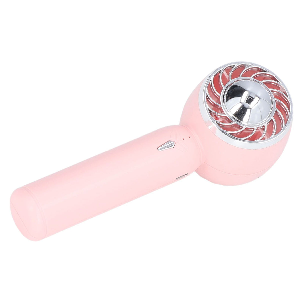 Hand Fan USB 2000mah Battery Charging Supercharged Blades Handheld Desktop Use Portable Rechargeable Fan for Travel Pink