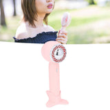Hand Fan USB 2000mah Battery Charging Supercharged Blades Handheld Desktop Use Portable Rechargeable Fan for Travel Pink - Extra Image