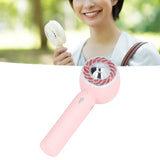 Hand Fan USB 2000mah Battery Charging Supercharged Blades Handheld Desktop Use Portable Rechargeable Fan for Travel Pink - Extra Image