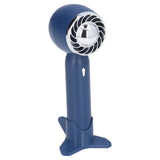 Hand Fan USB 2000mah Battery Charging Supercharged Blades Handheld Desktop Use Portable Rechargeable Fan for Travel Blue - Front View