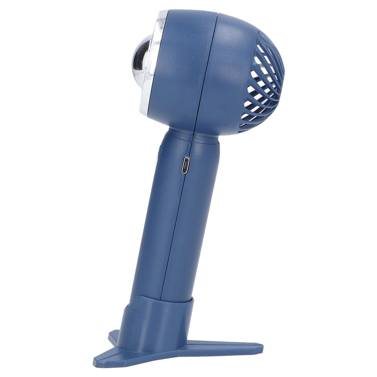 Hand Fan USB 2000mah Battery Charging Supercharged Blades Handheld Desktop Use Portable Rechargeable Fan for Travel Blue