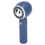 Hand Fan USB 2000mah Battery Charging Supercharged Blades Handheld Desktop Use Portable Rechargeable Fan for Travel Blue - Rear View