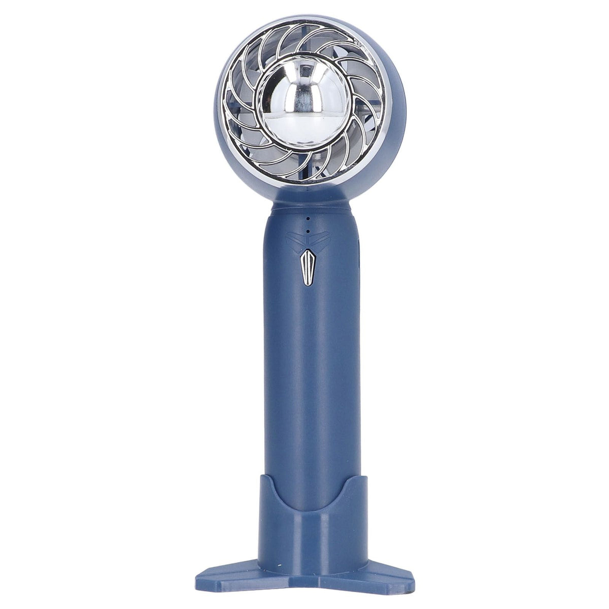 Hand Fan USB 2000mah Battery Charging Supercharged Blades Handheld Desktop Use Portable Rechargeable Fan for Travel Blue