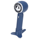 Hand Fan USB 2000mah Battery Charging Supercharged Blades Handheld Desktop Use Portable Rechargeable Fan for Travel Blue - Low Angle