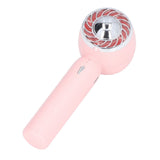 Handheld Fan USB Charging 3 Speeds 2000mAh Mini Portable Desktop Fan for Travel School Office Pink - Close-Up Angle