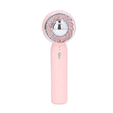 Handheld Fan USB Charging 3 Speeds 2000mAh Mini Portable Desktop Fan for Travel School Office Pink - Extra Image