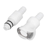 Plastic Hose Quick Connector 5/16 Tube with Shut Off Food Grade Plastic Water Line Tube Connector for Gas Beer Line