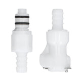 Plastic Hose Quick Connector 5/16 Tube with Shut Off Food Grade Plastic Water Line Tube Connector for Gas Beer Line