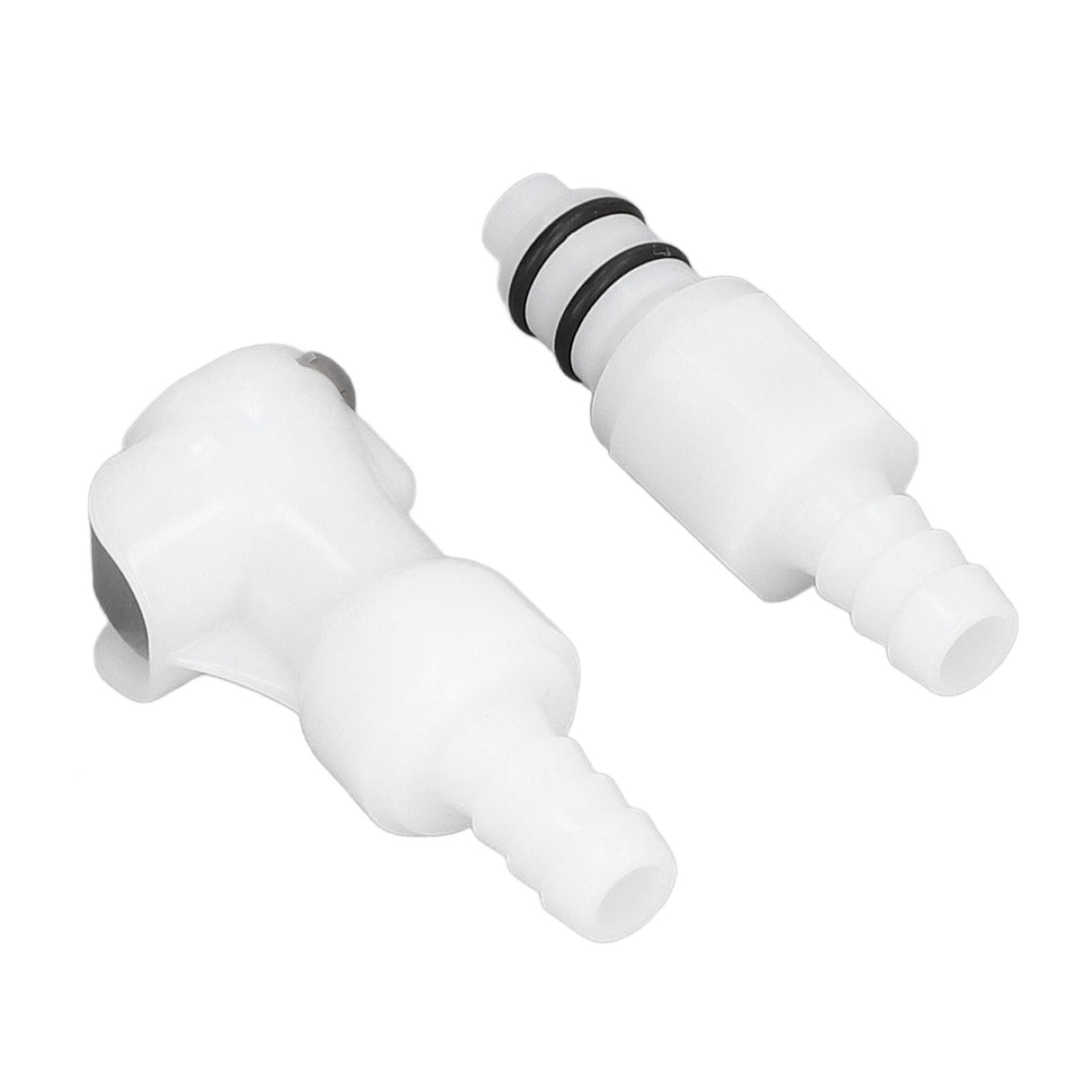 Plastic Hose Quick Connector 5/16 Tube with Shut Off Food Grade Plastic Water Line Tube Connector for Gas Beer Line