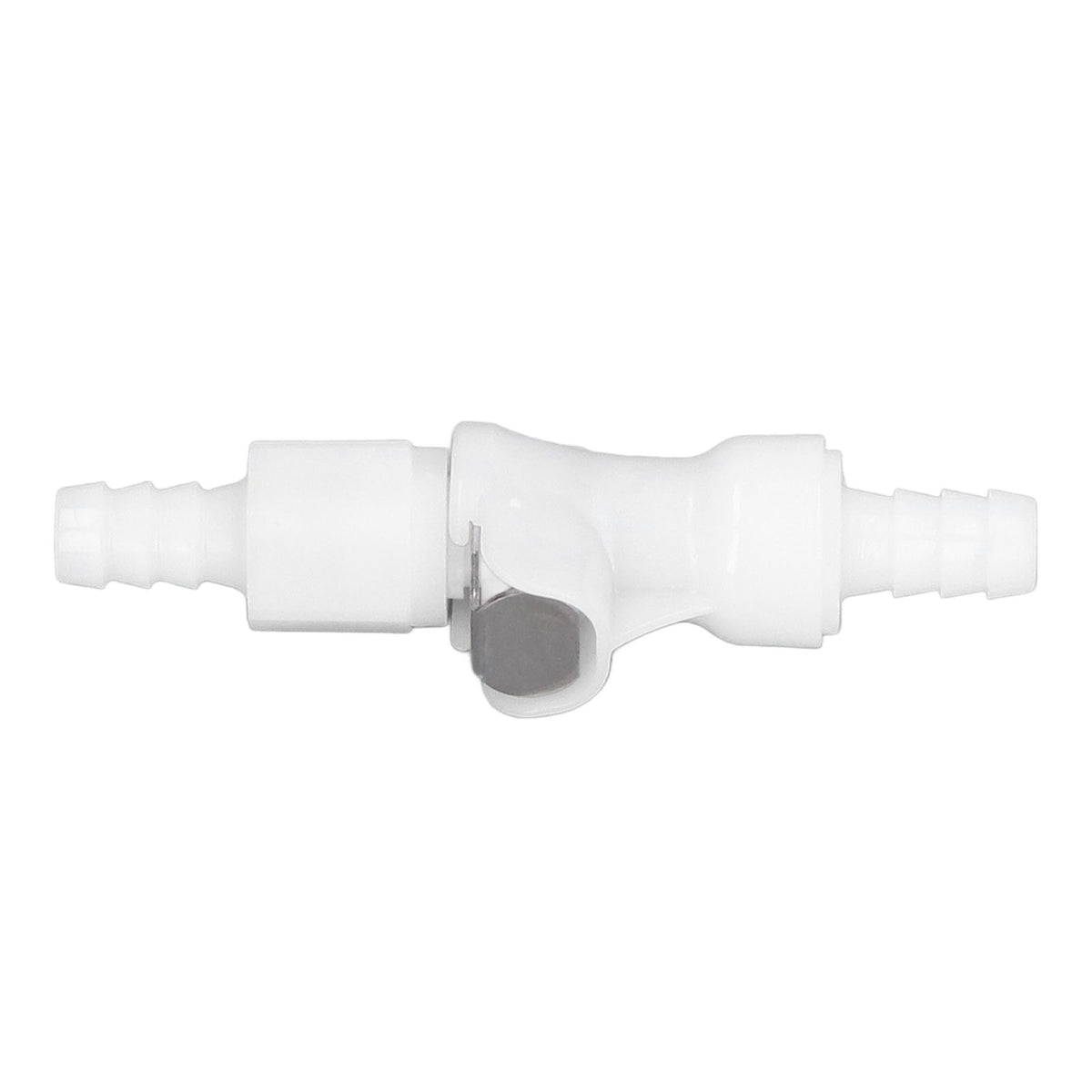 Plastic Hose Quick Connector 5/16 Tube with Shut Off Food Grade Plastic Water Line Tube Connector for Gas Beer Line