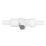 Plastic Hose Quick Connector 5/16 Tube with Shut Off Food Grade Plastic Water Line Tube Connector for Gas Beer Line - 45-Degree Angle