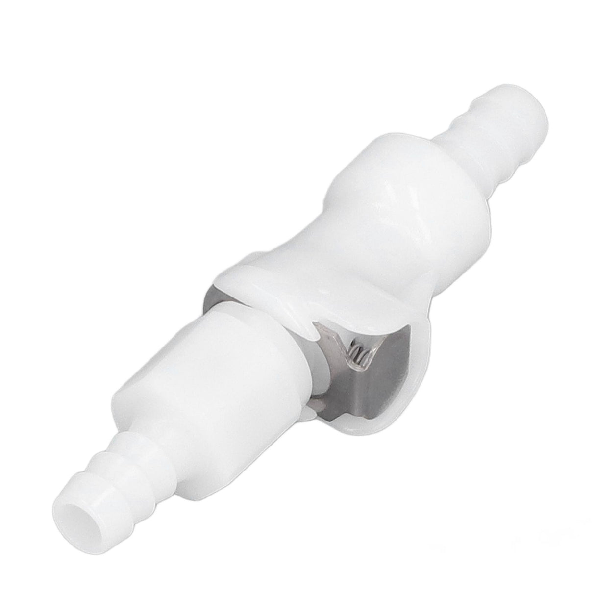Plastic Hose Quick Connector 5/16 Tube with Shut Off Food Grade Plastic Water Line Tube Connector for Gas Beer Line