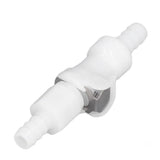 Plastic Hose Quick Connector 5/16 Tube with Shut Off Food Grade Plastic Water Line Tube Connector for Gas Beer Line