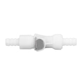 Plastic Hose Quick Connector 5/16 Tube with Shut Off Food Grade Plastic Water Line Tube Connector for Gas Beer Line