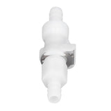 Plastic Hose Quick Connector 5/16 Tube with Shut Off Food Grade Plastic Water Line Tube Connector for Gas Beer Line - Low Angle