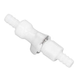 Plastic Hose Quick Connector 5/16 Tube with Shut Off Food Grade Plastic Water Line Tube Connector for Gas Beer Line