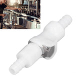 Plastic Hose Quick Connector 5/16 Tube with Shut Off Food Grade Plastic Water Line Tube Connector for Gas Beer Line - Extra Image