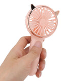 Cat Ears Handheld Fan 3 Levels USB Charging Mini Portable Handheld USB Fan for Outdoor Activities Travelling Pink