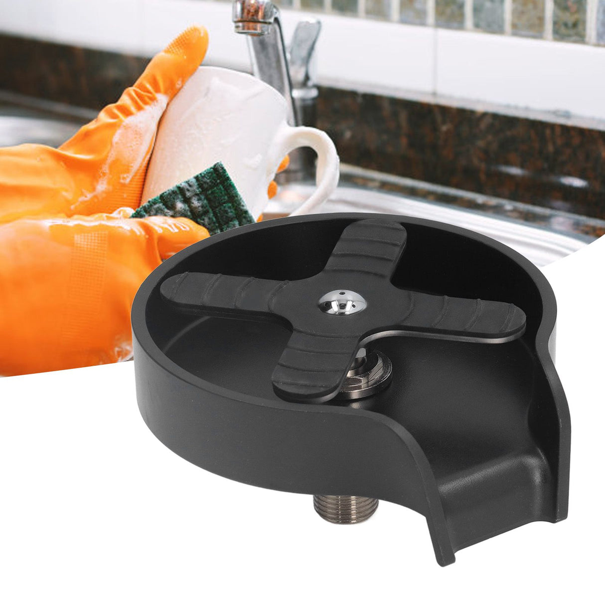 G9/16 Thread High Pressure Cup Washer Stainless Steel Kitchen Sink Glass Rinser for Restaurant Bar