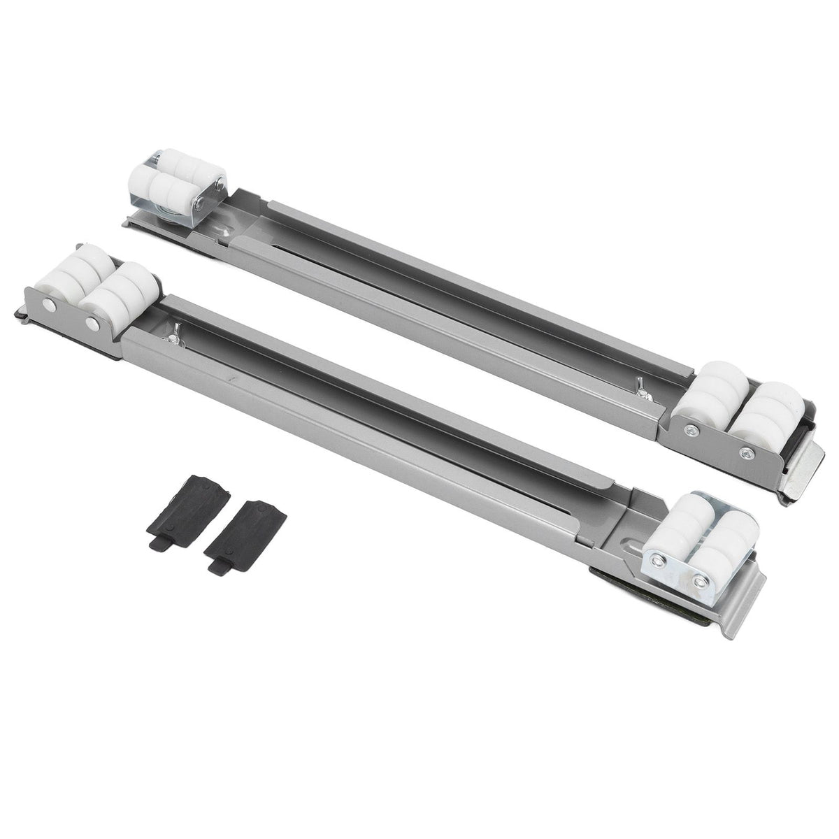 Heavy Duty Extensible Appliance Roller Load Bearing 300KG Universal Wheels Base Appliance Slider for Washer Furniture Silver