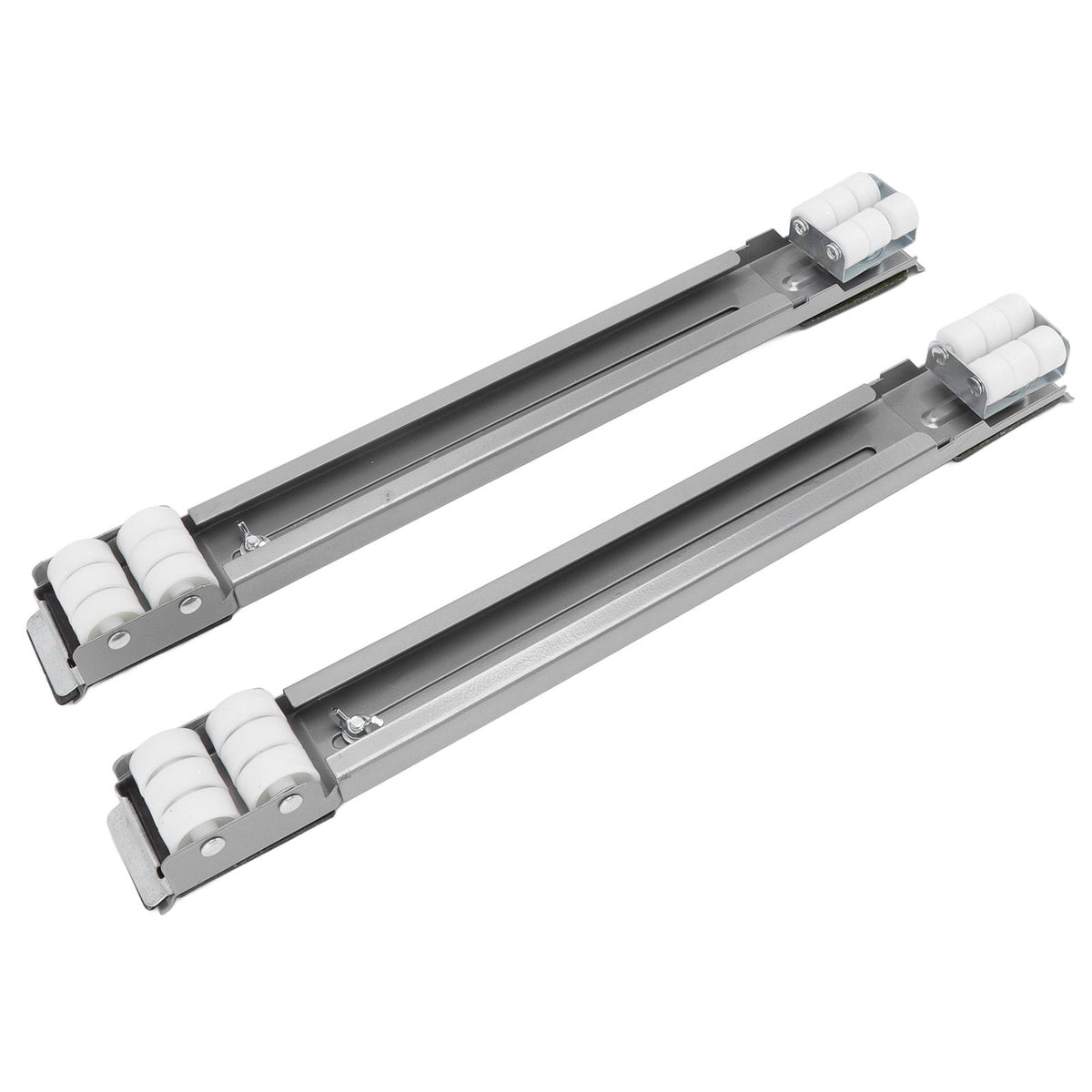 Heavy Duty Extensible Appliance Roller Load Bearing 300KG Universal Wheels Base Appliance Slider for Washer Furniture Silver